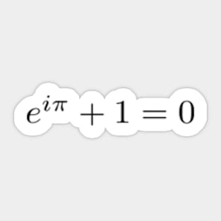 Euler's Identity Sticker